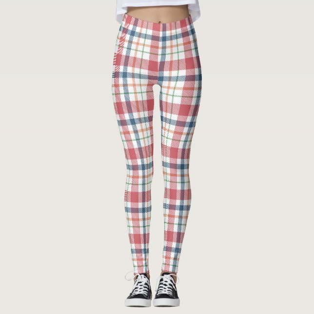 Legging Padrão Xadrez Clássico (Frente)