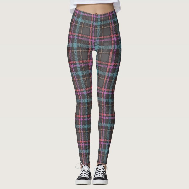 Legging Padrão Xadrez Clássico (Frente)