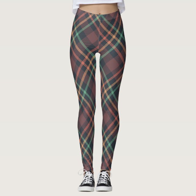 Legging Padrão Xadrez Clássico (Frente)