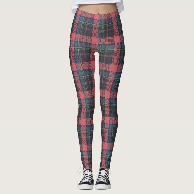 Legging Padrão Xadrez Clássico (Frente)