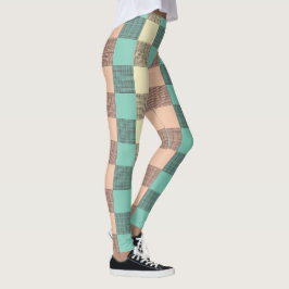 Legging Padrão xadrez contínuo  