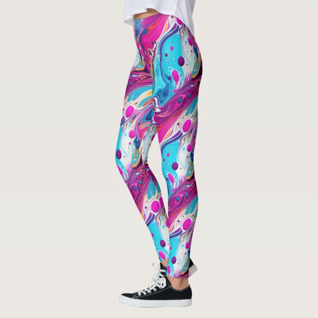 Legging Padrão xadrez líquido fofo (Esquerda)