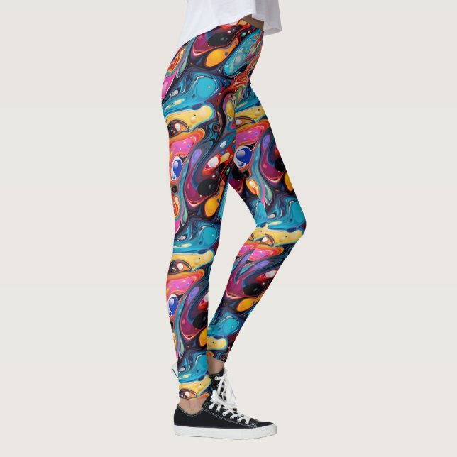 Legging Padrão xadrez líquido fofo (Direita)