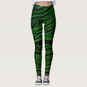 LEGGING PADRÃO ZEBRA PRETO