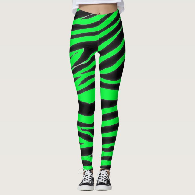 LEGGING PADRÃO ZEBRA PRETO (Frente)
