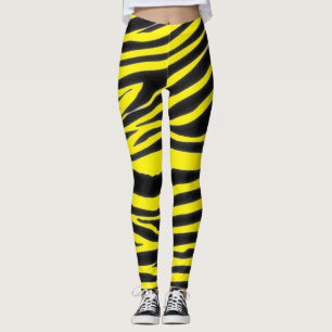 LEGGING PADRÃO ZEBRA PRETO