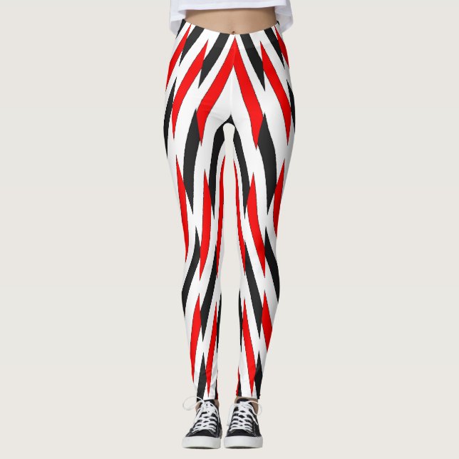 Legging Padrão zigzag multicor "Perna Ratti_Creative_Arts (Frente)