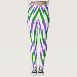Legging Padrão zigzag multicor "Ratti_Creative_Arts