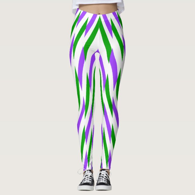 Legging Padrão zigzag multicor "Ratti_Creative_Arts (Frente)