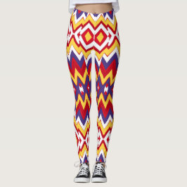 Legging Padrão zigzag multicor "Ratti_Creative_Arts"
