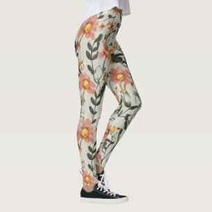 Legging Padrões Botânicos