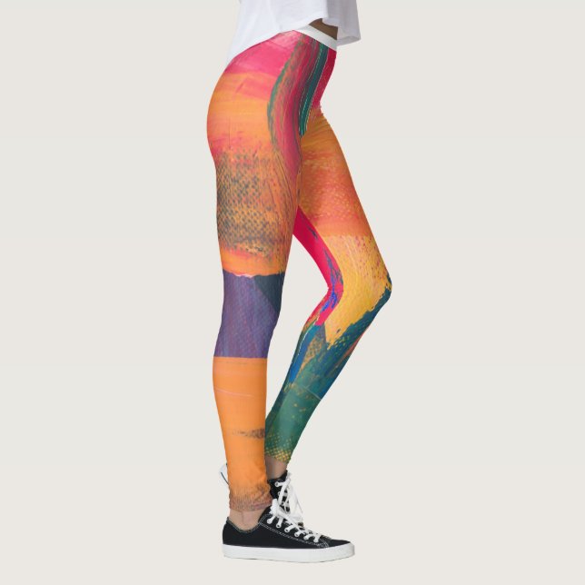 Legging Padrões Brilhantes Multicolores (Direita)