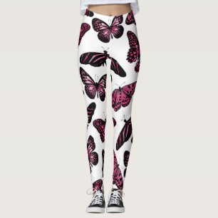 Legging Padrões de Aquarela Girly Preta