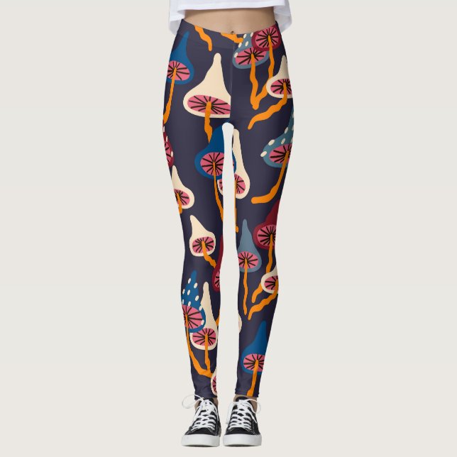 Legging Padrões de empacotamento do Tecido de Ilustração d (Frente)