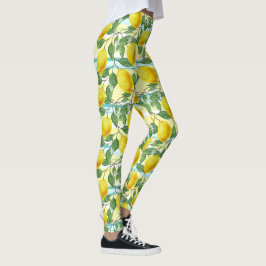Legging Padrões de Fruta de limões tropicais de verão de c