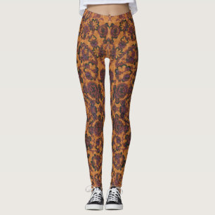 Legging Padrões de paisley vintage fofos