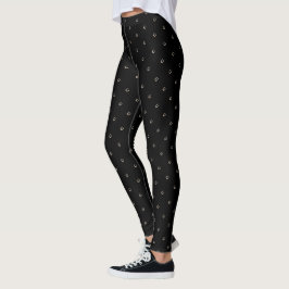 Legging Padrões De Sapato De Cavalo Equestre Sortudo Como
