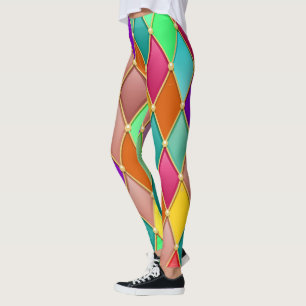 Legging Padrões Festivos 3 Pernas de Moda Pop