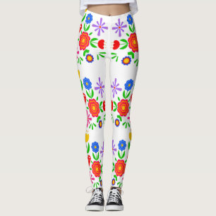 Legging Padrões folclóricos
