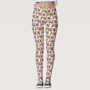 Legging Padrões Geométricos do Arco-Íris PRIDE