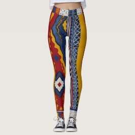 Legging Padrões negros para um mosaico dinâmico