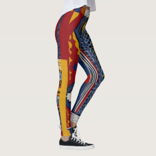 Legging Padrões negros para um mosaico dinâmico