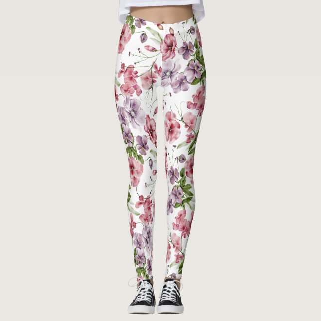 Legging Padrões sem costura de jardim (Frente)