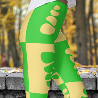 Legging Padrões Verdes e Dunas Incríveis
