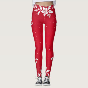LEGGING PADRÕES VERMELHOS IMPRESSOS