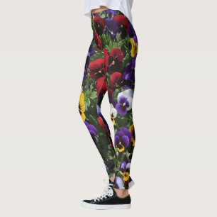Legging Painéis de três cores: uma sinfonia de cores no sa