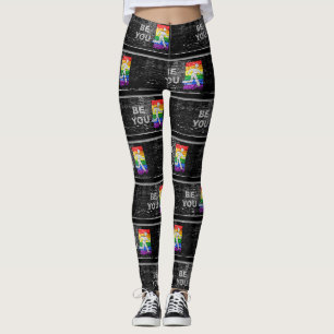 Legging Painel de cores do orgulho arco-íris urbano Slippe