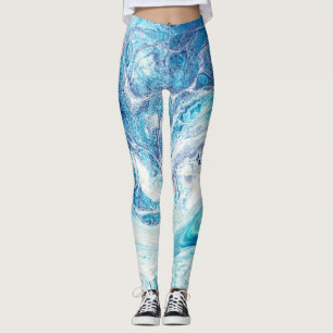 Legging Painel de Cores: Fundo do Abstrato acrílico