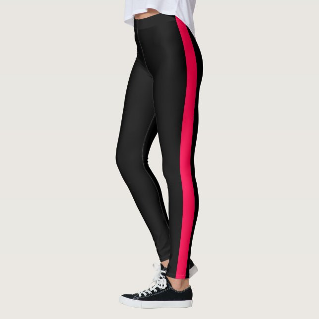 Legging Painel lateral preto-branco-escuro (Esquerda)