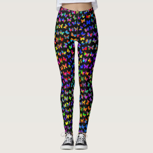 Legging Paint Splatter Butterflies