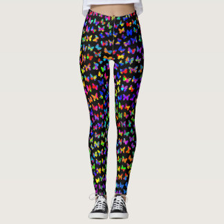 Legging Paint Splatter Butterflies
