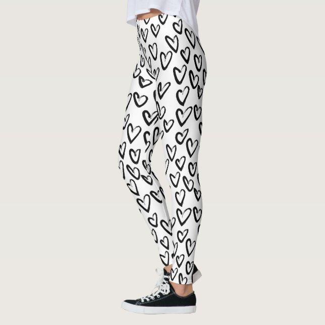 Legging Paint Stroke Heart Pattern (Esquerda)