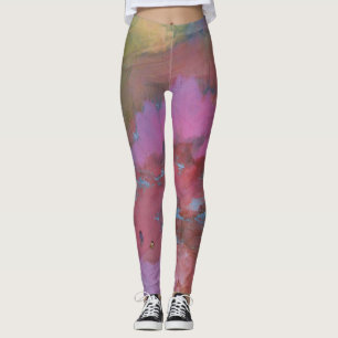 Legging Paisagem abstrato - Números em Terra Colorida
