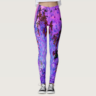 Legging Paisagem de Black e Crimson Lily Garden