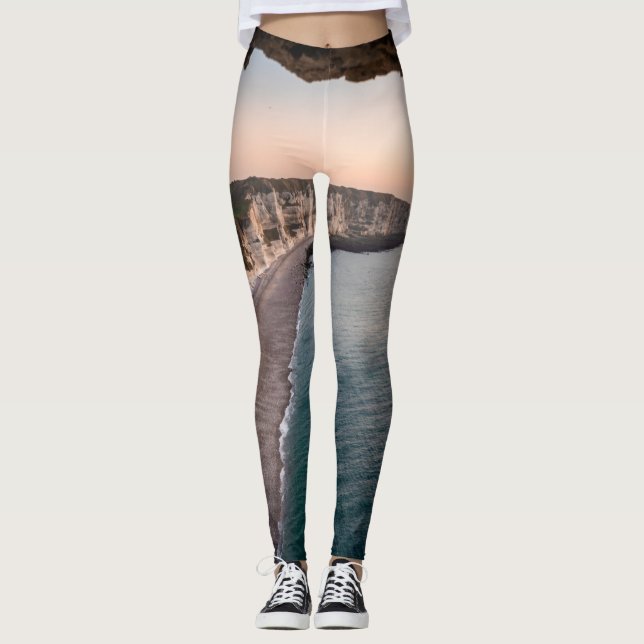 Legging Paisagem do Mar Bonita (Frente)