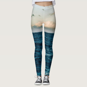 Legging Paisagem do Mar bonito
