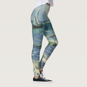 Legging Paisagem Marítima de Van Gogh em Saintes Maries de