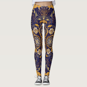 Legging Paisley Elegance: Padrão de Design têxtil