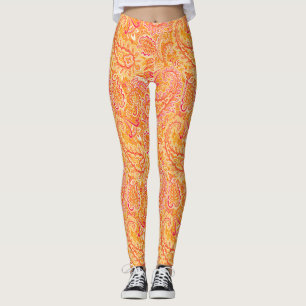 Legging Paisley Laranja