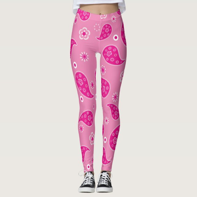 Legging Paisley Rosa (Frente)