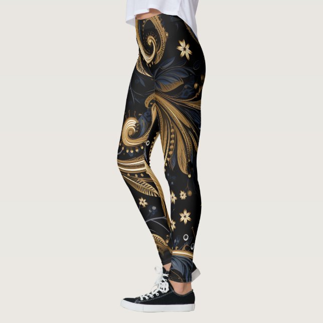 Legging Paisley Seamless Pattern (Esquerda)