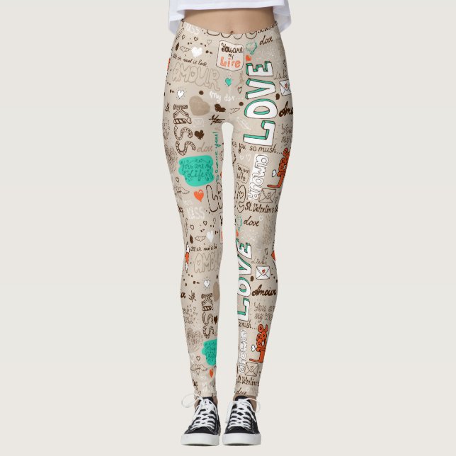 Legging Palavras de amor (Frente)