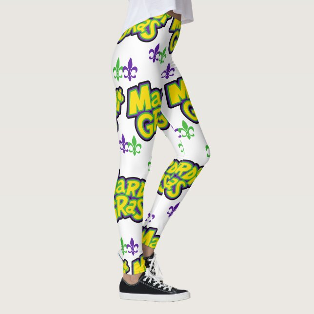 Legging Palavras de Mardi Gras (Direita)
