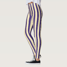 Legging Pale Amarelo e Blue Beach Stripe