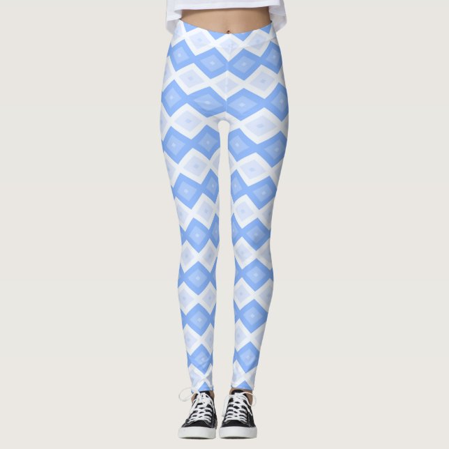 Legging Pale blue diamond pattern (Frente)