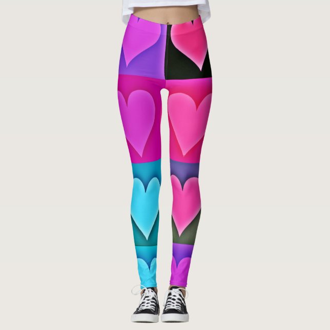 Legging Paleta de Amor Vivo: Felicidade Cardíaca (Frente)
